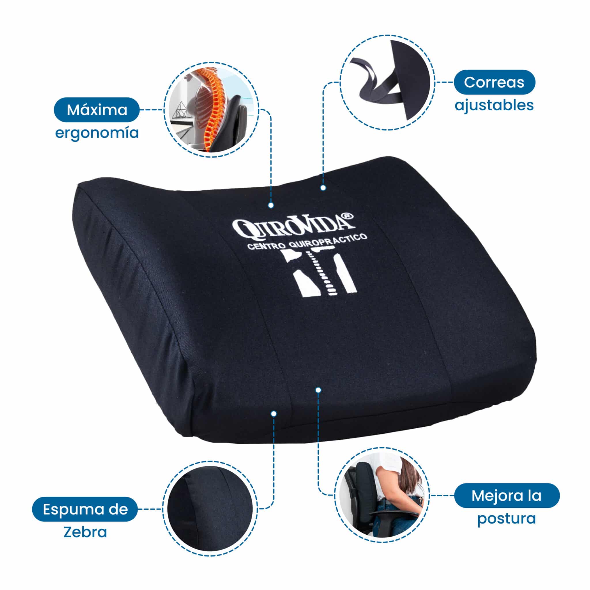 Cojín Lumbar Ergotrade Ergonómico para la Espalda