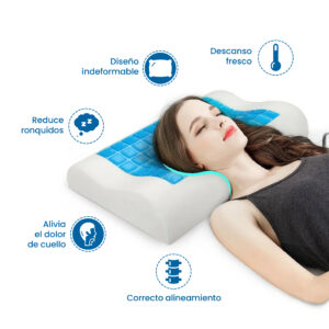 Cojín Cervical Para Cuello Con Gel Memory Foam